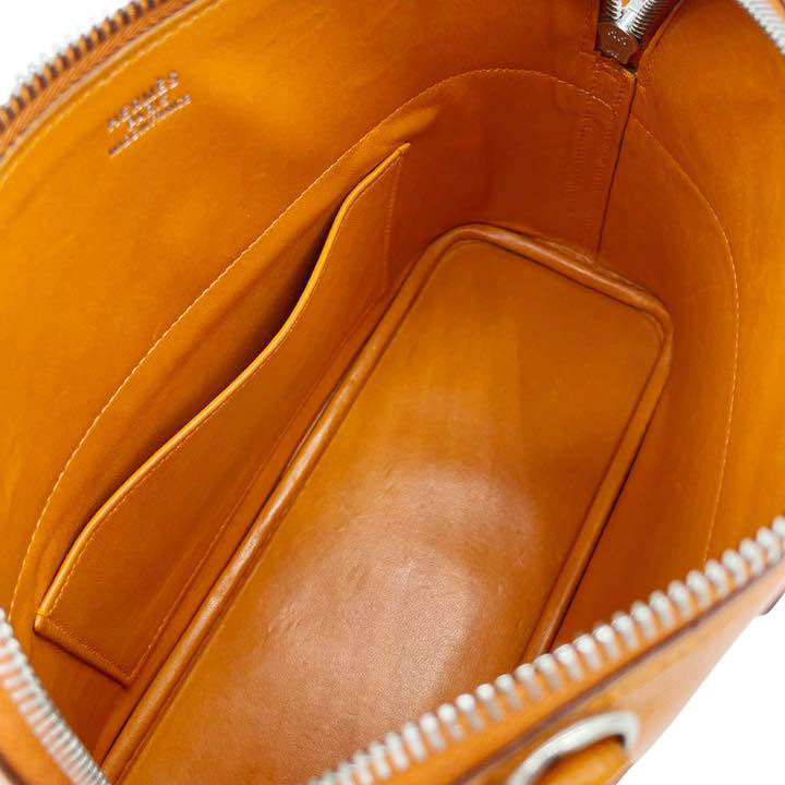 HERMES エルメス ボリード27 2WAYハンドバッグ シェーブル オレンジ系 □H刻印
