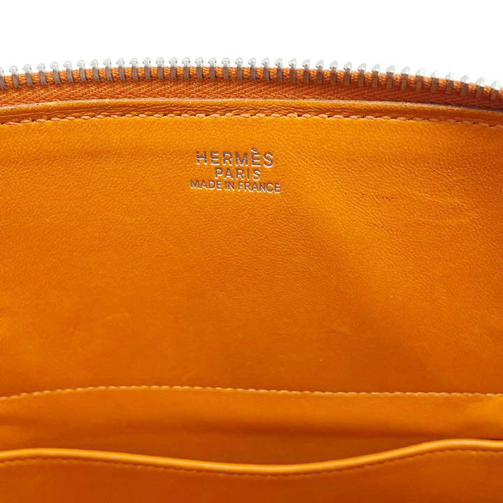 HERMES エルメス ボリード27 2WAYハンドバッグ シェーブル オレンジ系 □H刻印