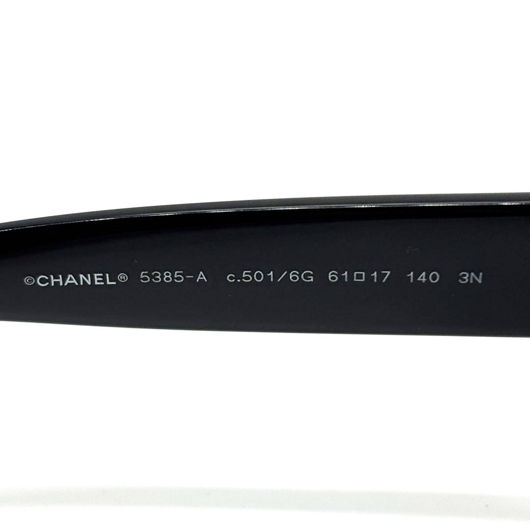 CHANEL シャネル レディース サングラス ココマーク ミラーレンズ 61□17 ブラック 5385-A