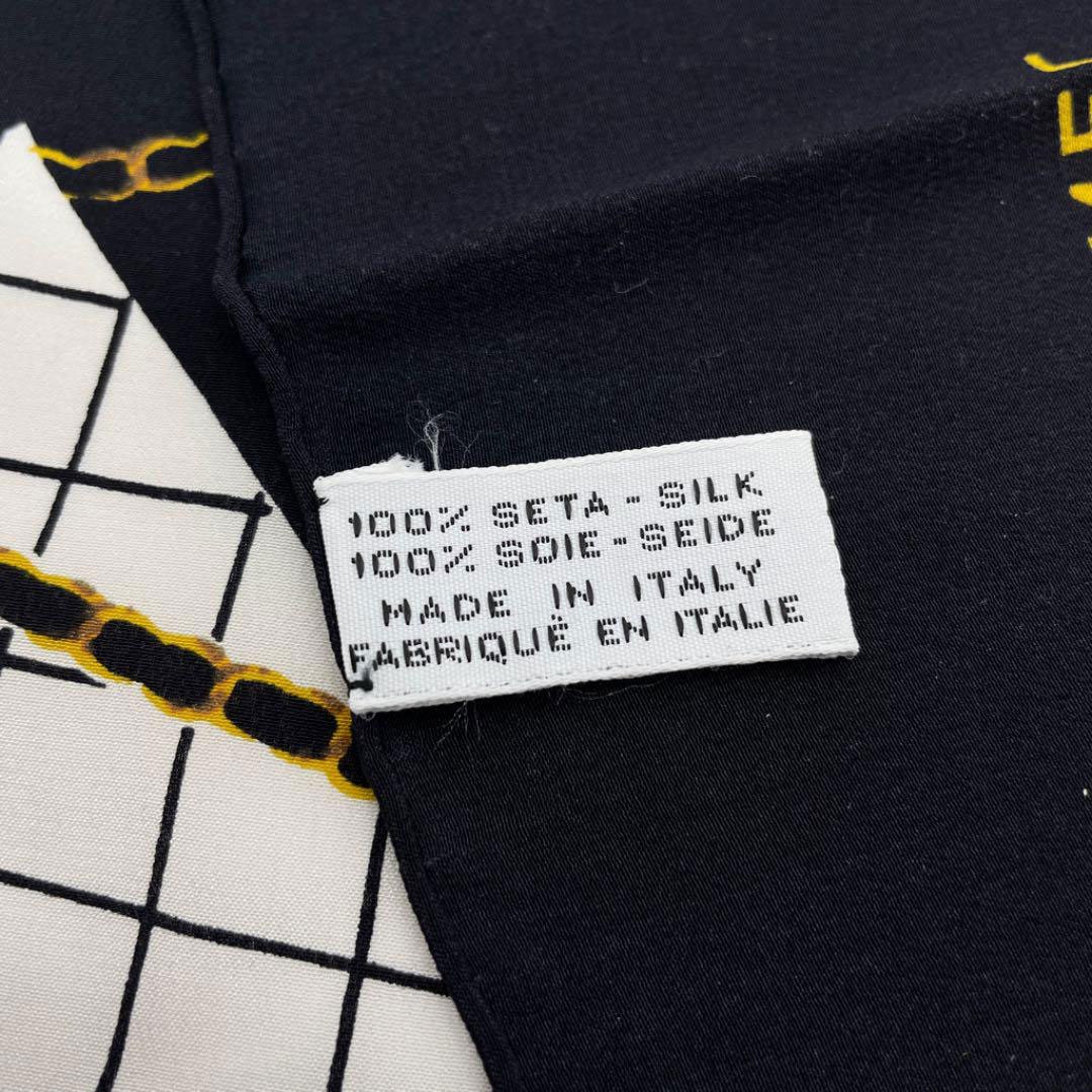 CHANEL シャネル マトラッセ マドモアゼル シルク スカーフ 美品 CHANEL シャネル スカーフ マドモアゼル マトラッセ柄 シルク