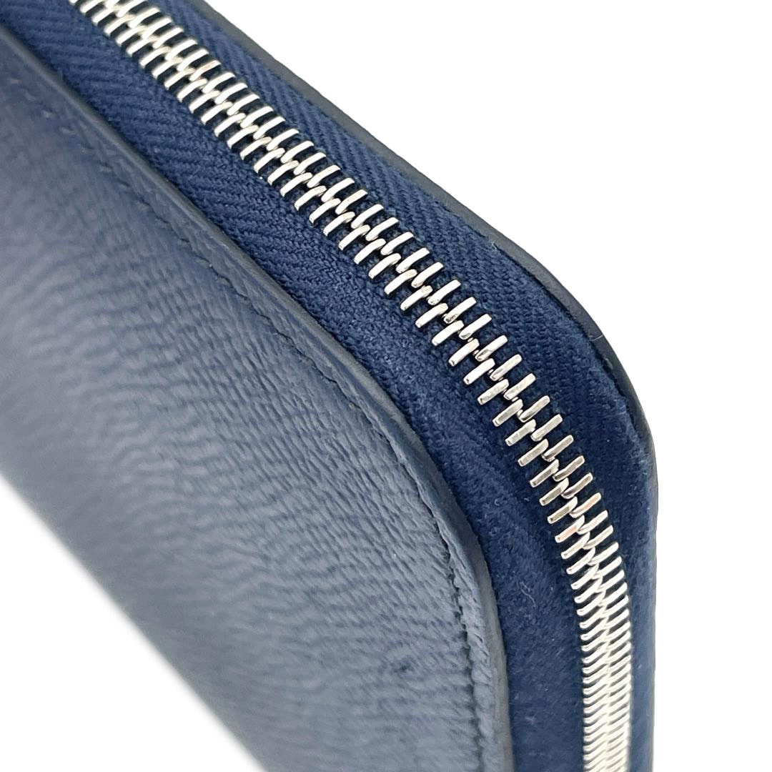 HERMES エルメス ラウンドファスナー 長財布 アザップ シルク