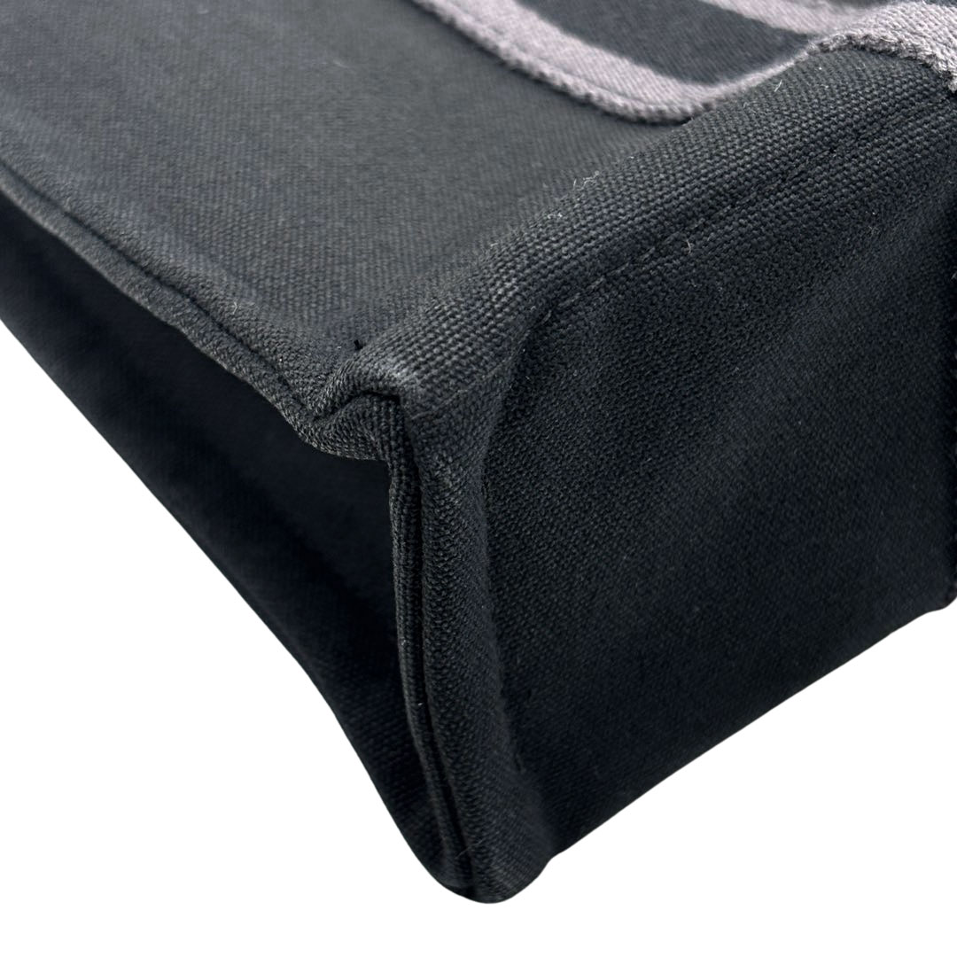 HERMES エルメス トートバッグ フールトゥPM キャンバス ブラック/グレー