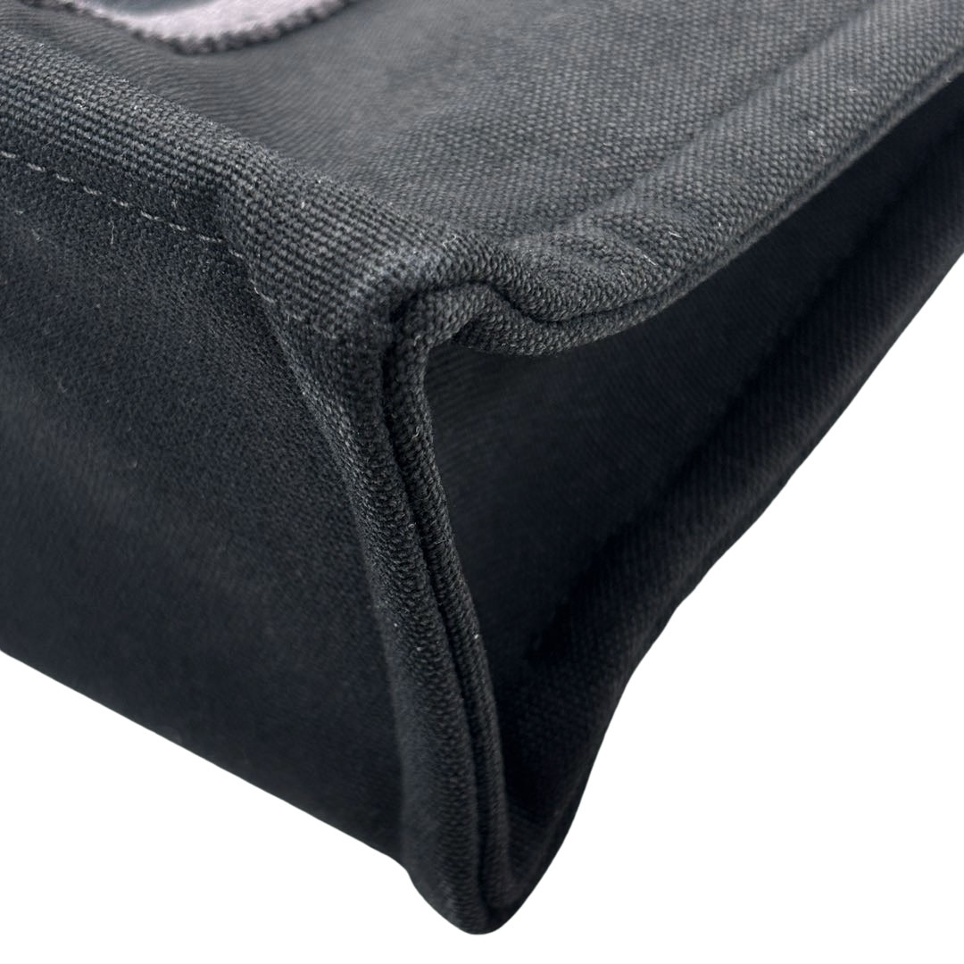 HERMES エルメス トートバッグ フールトゥPM キャンバス ブラック/グレー