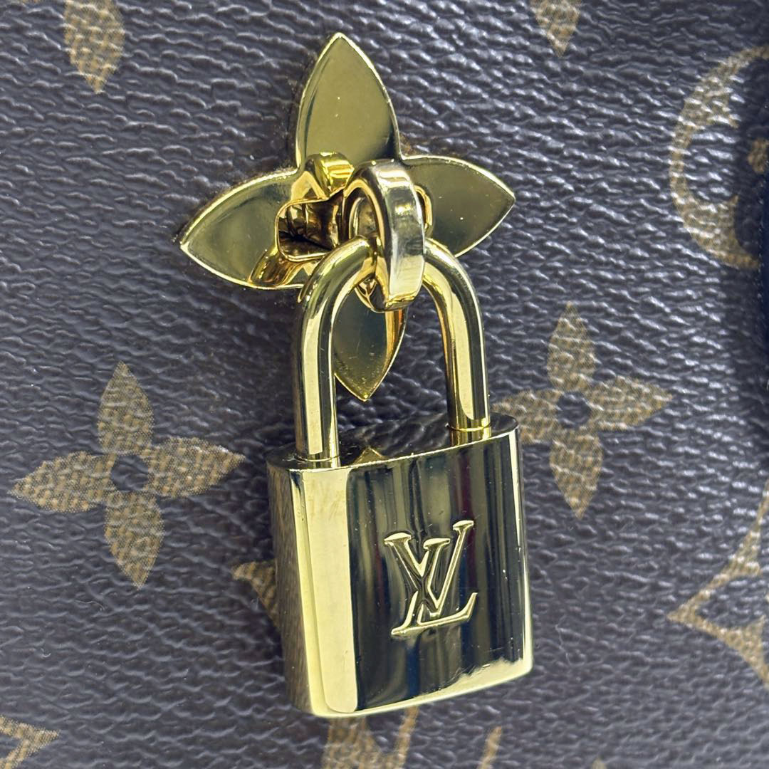 LOUIS VUITTON ルイヴィトン フラワー ジップド トートPM モノグラム/レザー M44351