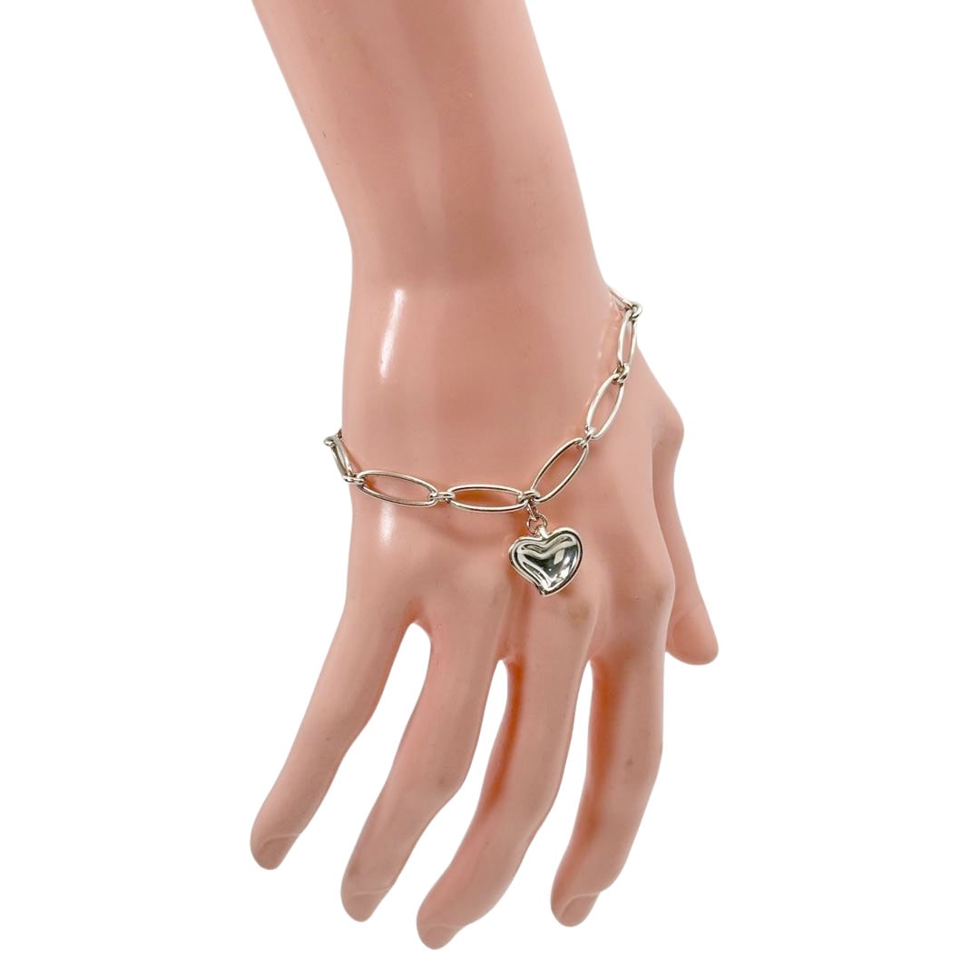 ■TIFFANY&CO.　ティファニー　カーブドハート　ブレスレット TIFFANY&Co. ティファニー カーブドハート ブレスレット エルサ