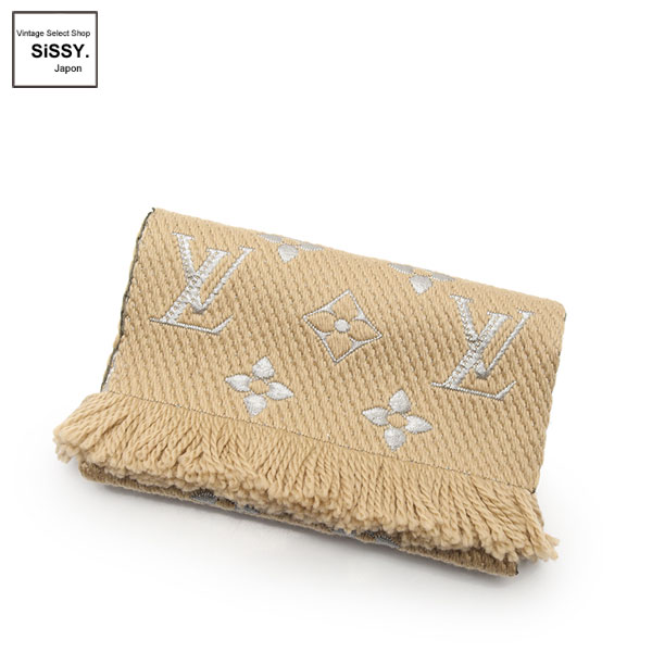 □ルイヴィトン□ マフラー エシャルプ ロゴマニア シャイン ウール