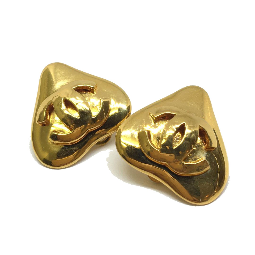 CHANEL シャネル イヤリング ハート ココマーク 93P ゴールド | すべて  