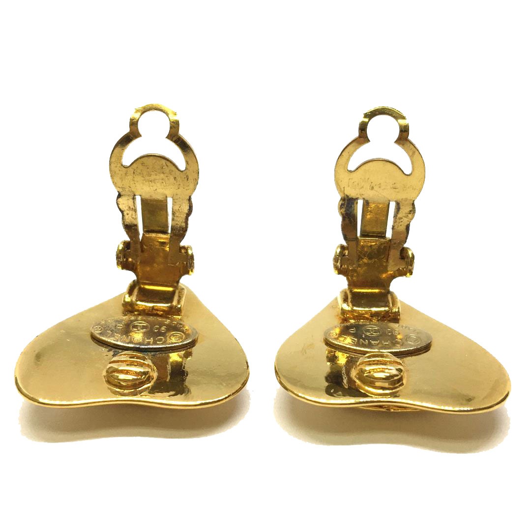 CHANEL シャネル イヤリング ハート ココマーク 93P ゴールド | すべて  