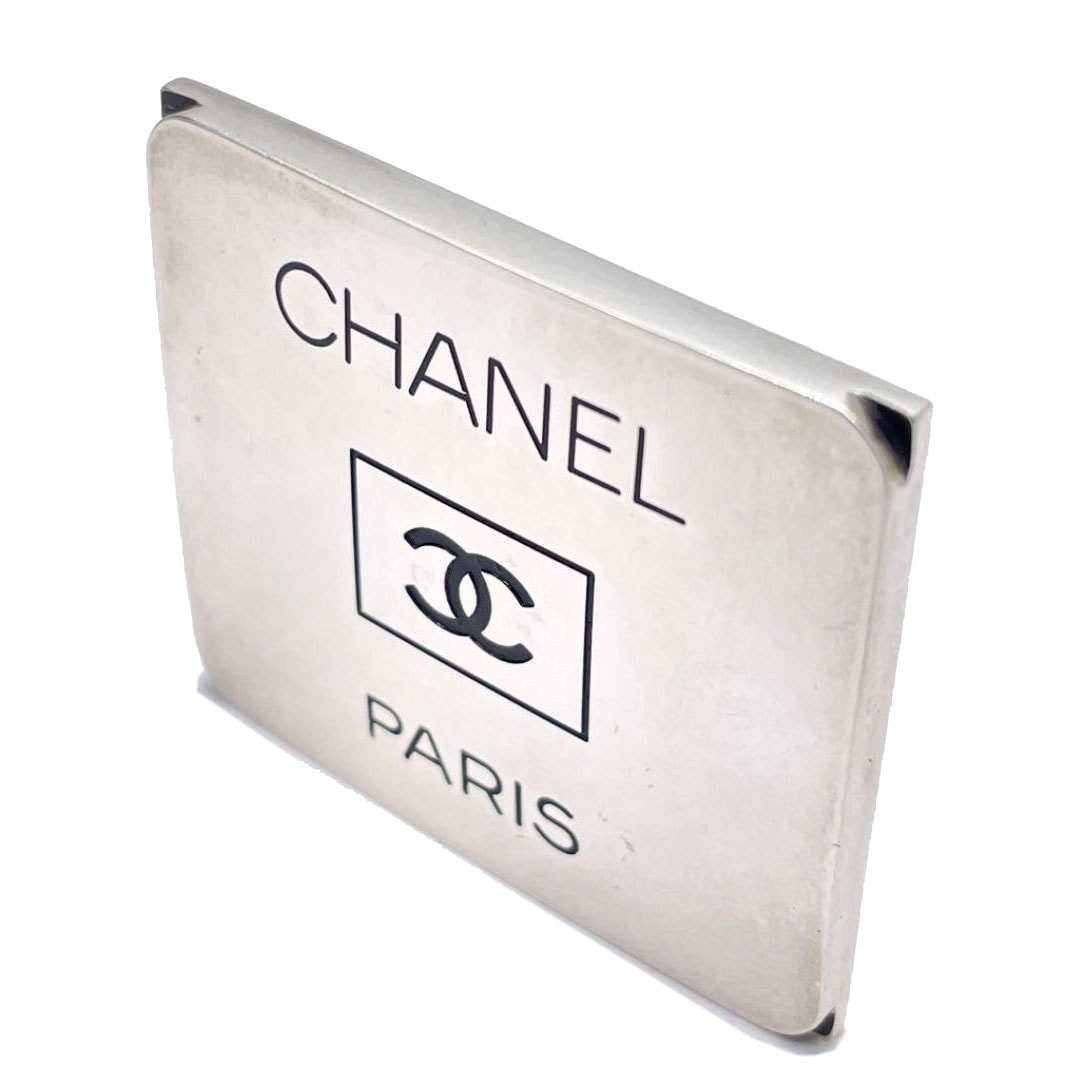 CHANEL シャネル ブローチ スクエア ココマーク シルバー 96P