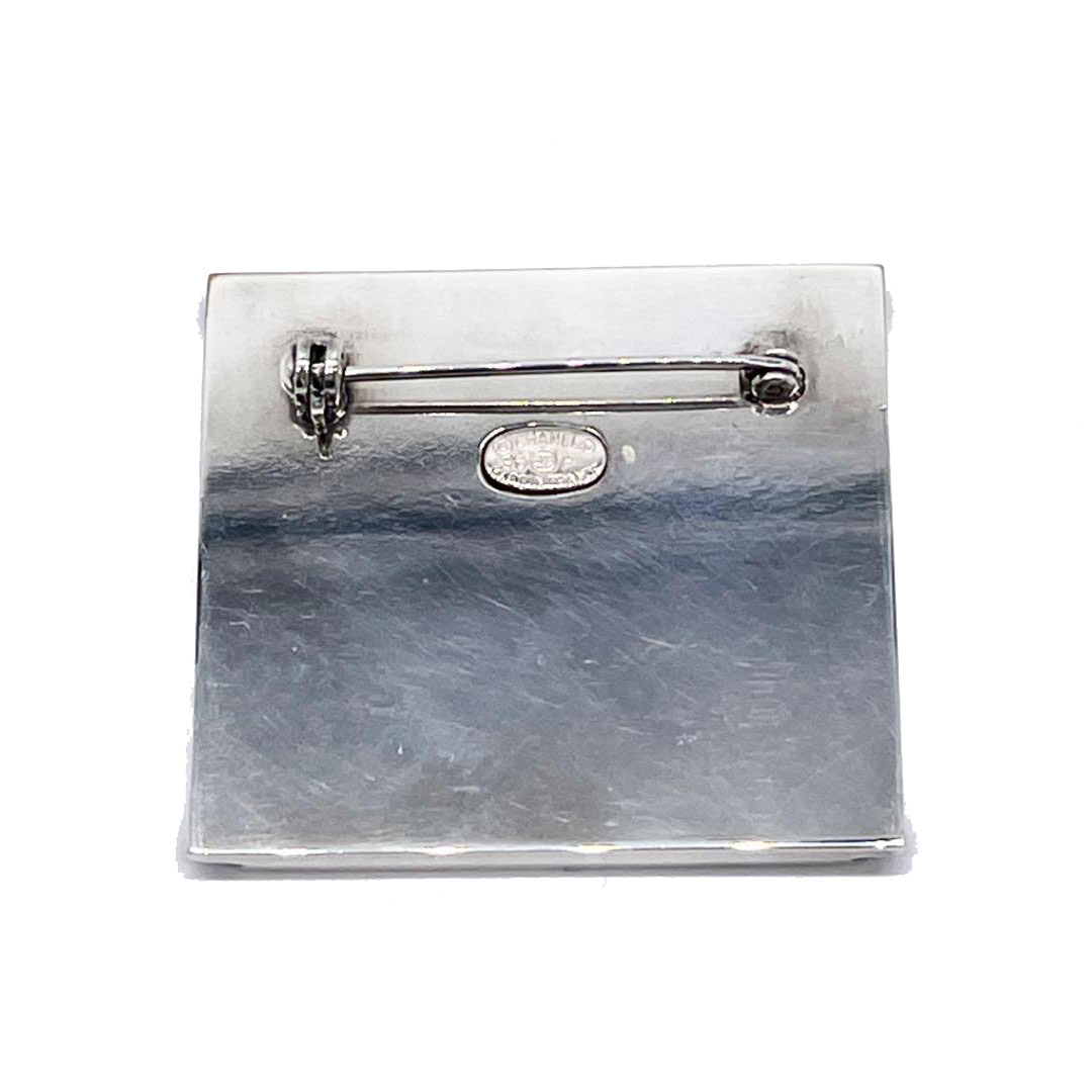 CHANEL シャネル ブローチ スクエア ココマーク シルバー 96P