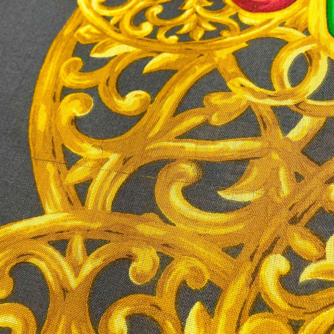 CHANEL シャネル ショール 大判スカーフ 宝石 ビジュー柄 シルク