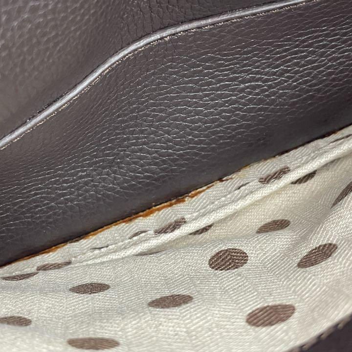 LOEWE ロエベ 2WAYハンドバッグ クルス レザー バイカラー ブラウン