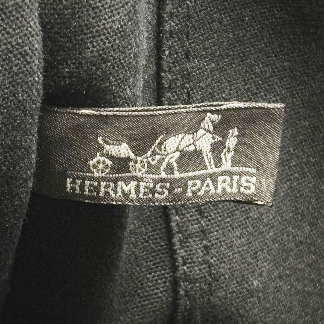 HERMES エルメス トートバッグ フールトゥGM キャンバス ブラック/グレー