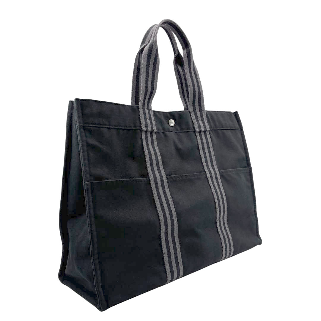 エルメス ニューフールトゥ GM キャンバストートバッグ 難あり オレンジ系【001】 人気セール，SALE 中古HERMES エルメス フールトゥトートバッグ