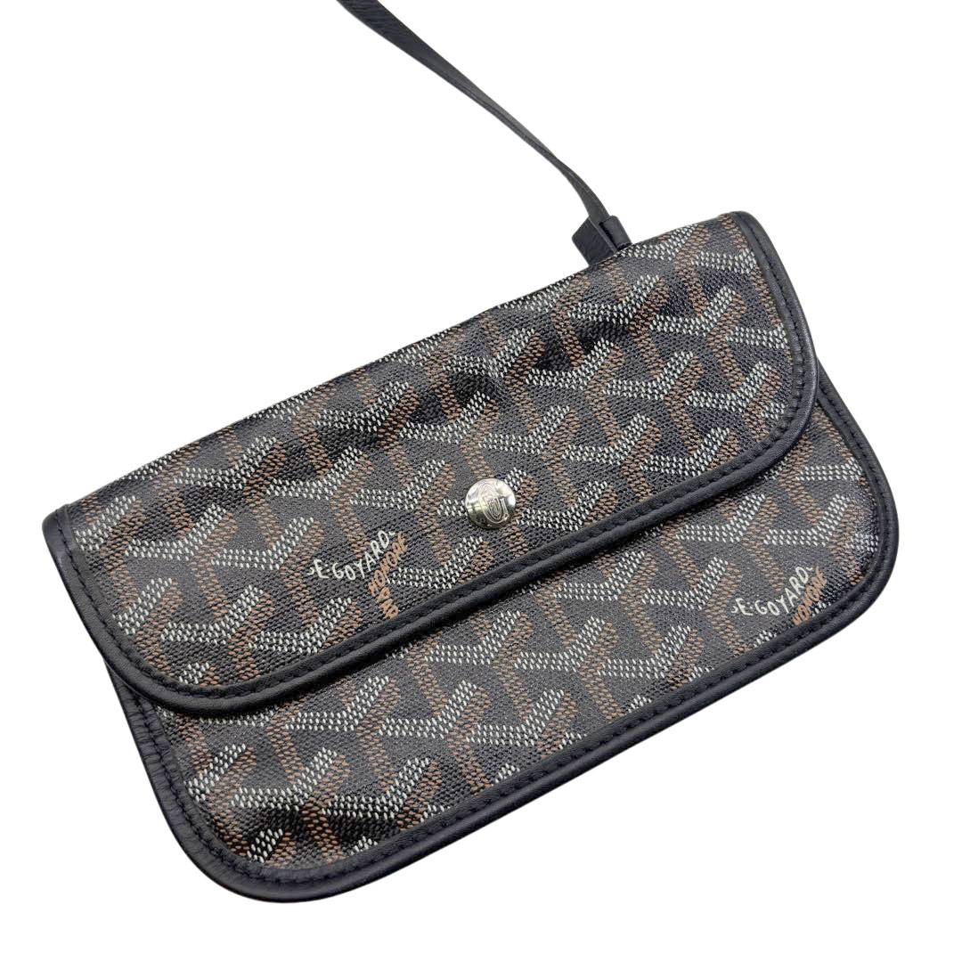 GOYARD ゴヤール サンルイPM トートバッグ PVC/レザー ブラック