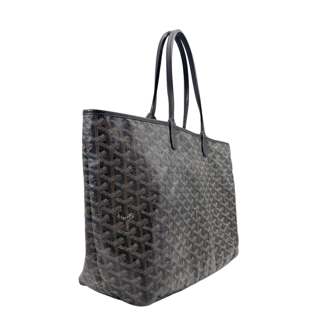 GOYARD ゴヤール サンルイPM トートバッグ PVC/レザー ブラック