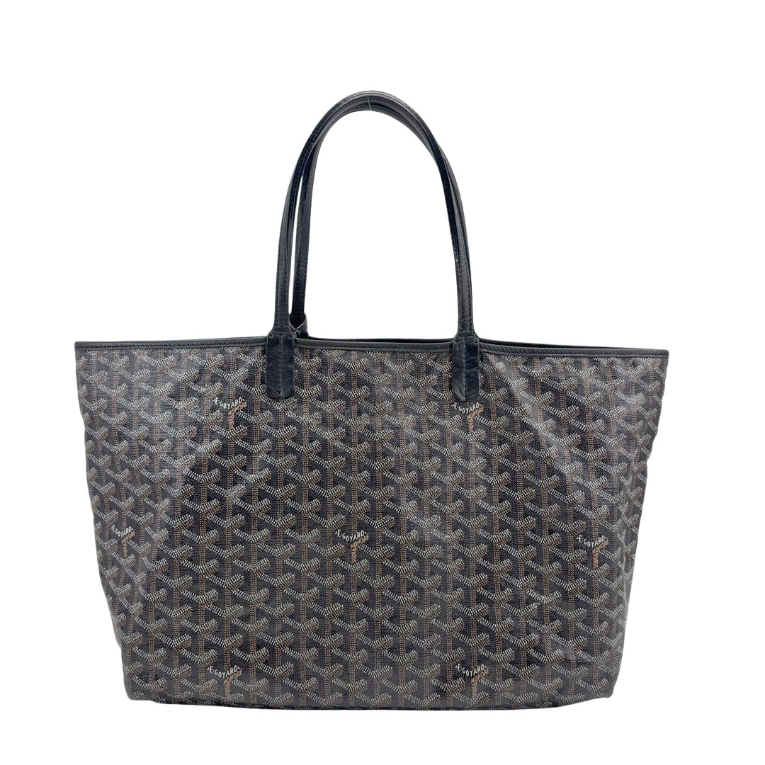 GOYARD ゴヤール サンルイPM トートバッグ PVC/レザー ブラック