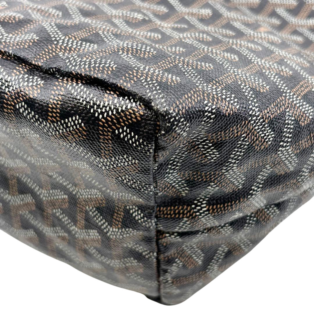 GOYARD ゴヤール サンルイPM トートバッグ PVC/レザー ブラック