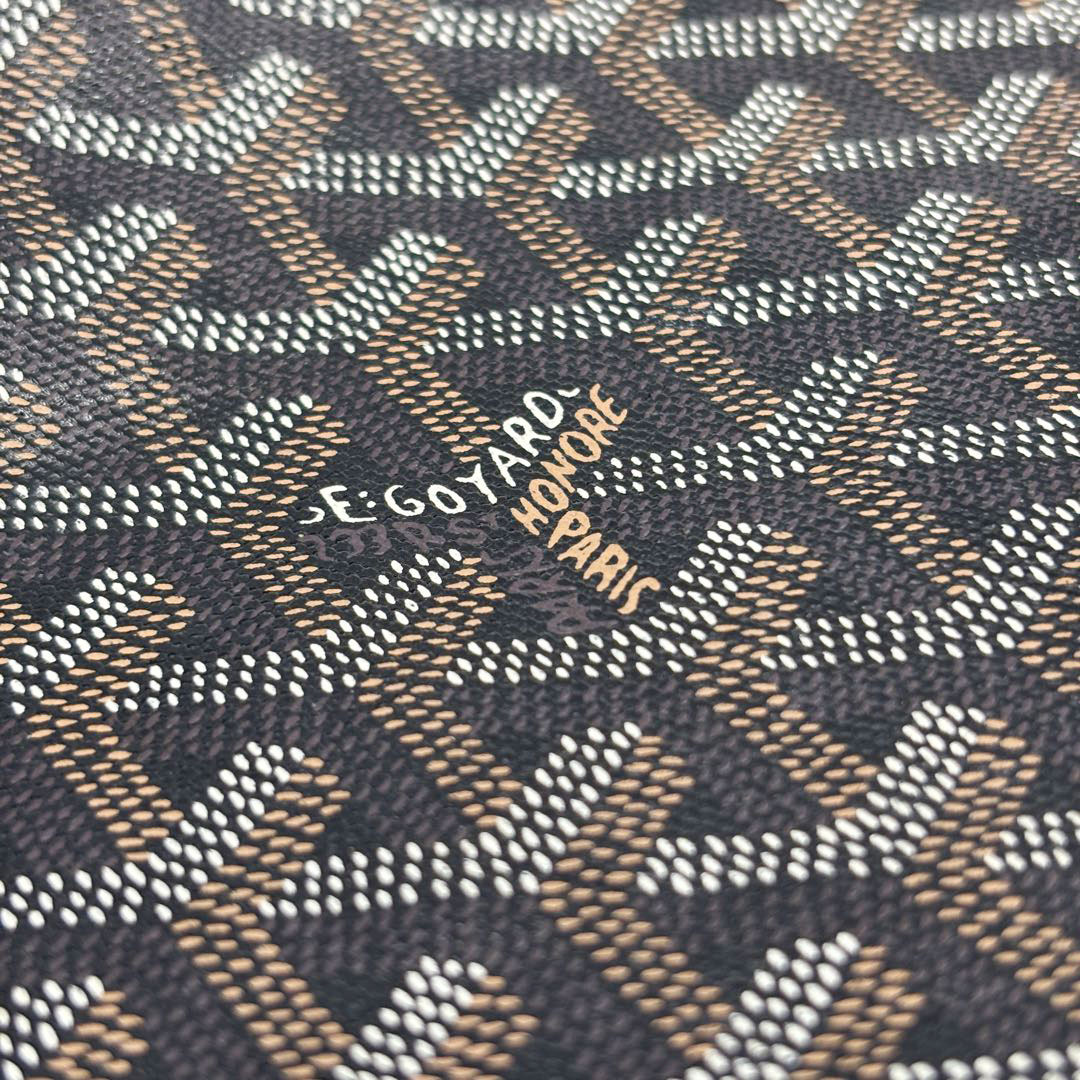 GOYARD ゴヤール サンルイPM トートバッグ PVC/レザー ブラック