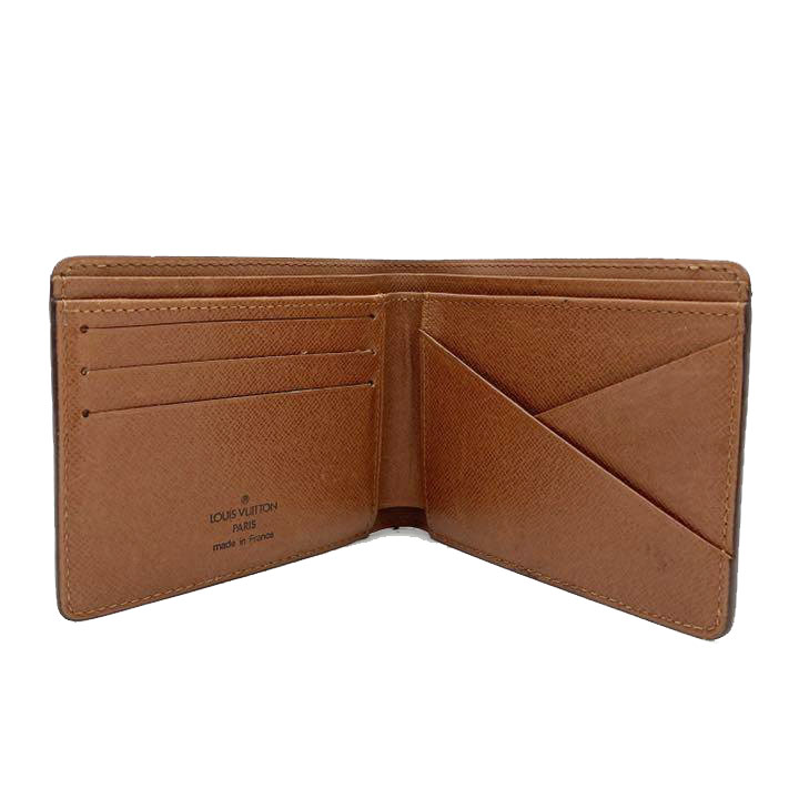 LOUIS VUITTON ルイヴィトン 二つ折り財布 札入れ ポルトフォイユ・ミュルティプル モノグラム エベヌ M60895