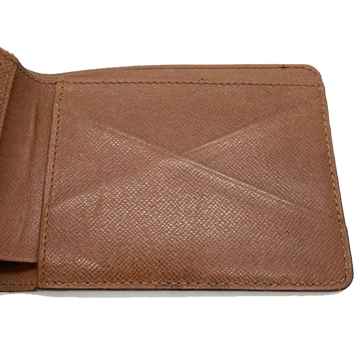 LOUIS VUITTON ルイヴィトン 二つ折り財布 札入れ ポルトフォイユ・ミュルティプル モノグラム エベヌ M60895