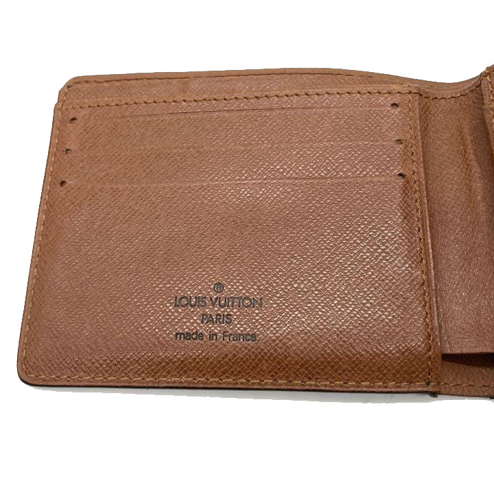 LOUIS VUITTON ルイヴィトン 二つ折り財布 札入れ ポルトフォイユ・ミュルティプル モノグラム エベヌ M60895