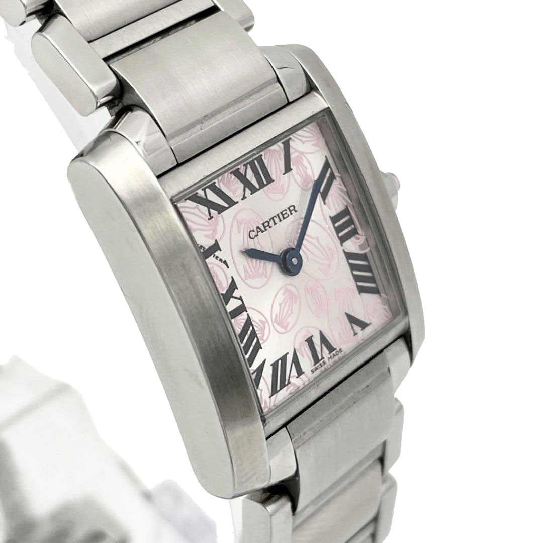 Cartier カルティエ レディース腕時計 タンクフランセーズSM シルバー SS 2006年 クリスマス限定 W51031Q3