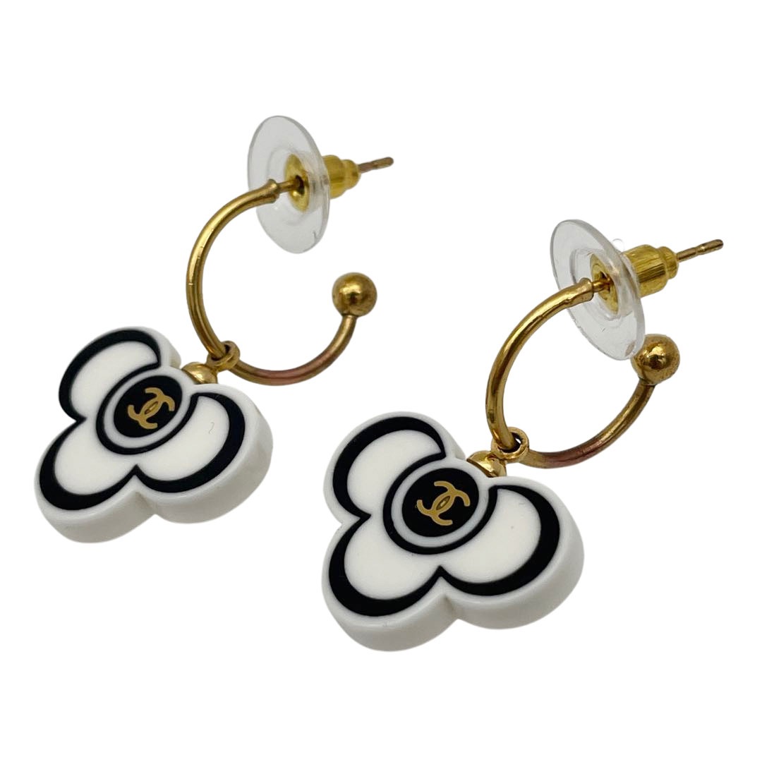 CHANEL シャネル フープピアス フラワー ココマーク