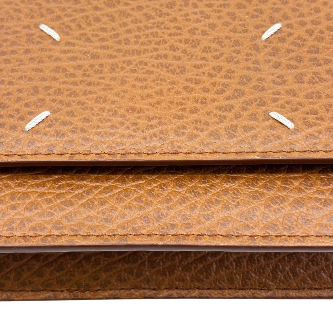 Maison Margiela メゾンマルジェラ チェーンウォレット 長財布 レザー ブラウン/ゴールド金具