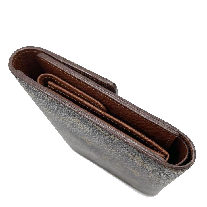 LOUIS VUITTON ルイヴィトン 三つ折り長財布 ポルトトレゾール・エテュイ パピエ モノグラム エベヌ M61202