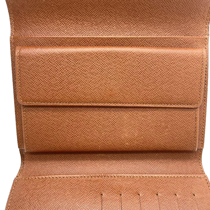 LOUIS VUITTON ルイヴィトン 三つ折り長財布 ポルトトレゾール・エテュイ パピエ モノグラム エベヌ M61202