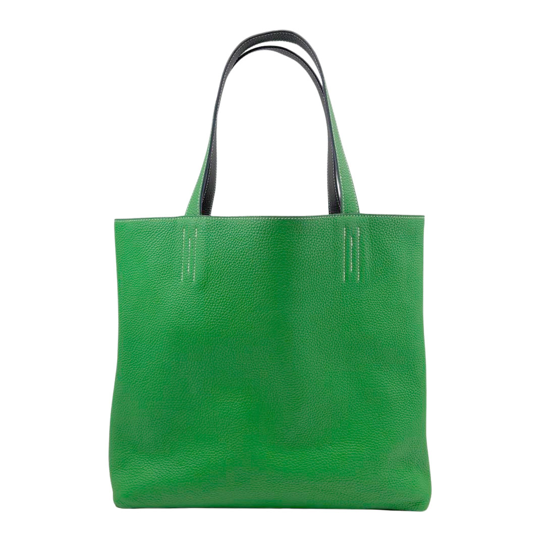 HERMES エルメス ドゥブルサンス45 トリヨンクレマンス ヴェールグリス/バンブー □R刻印