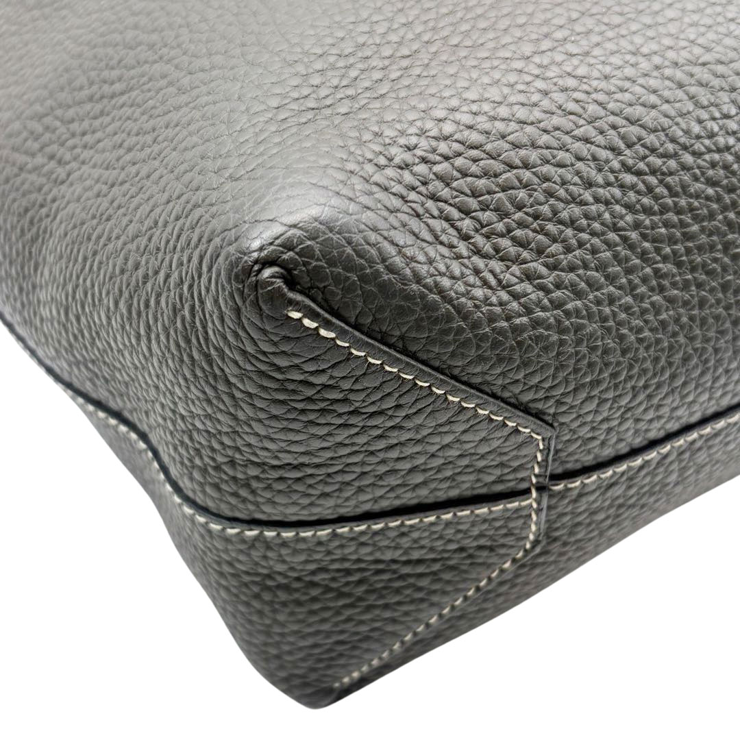 HERMES エルメス ドゥブルサンス45 トリヨンクレマンス ヴェールグリス/バンブー □R刻印