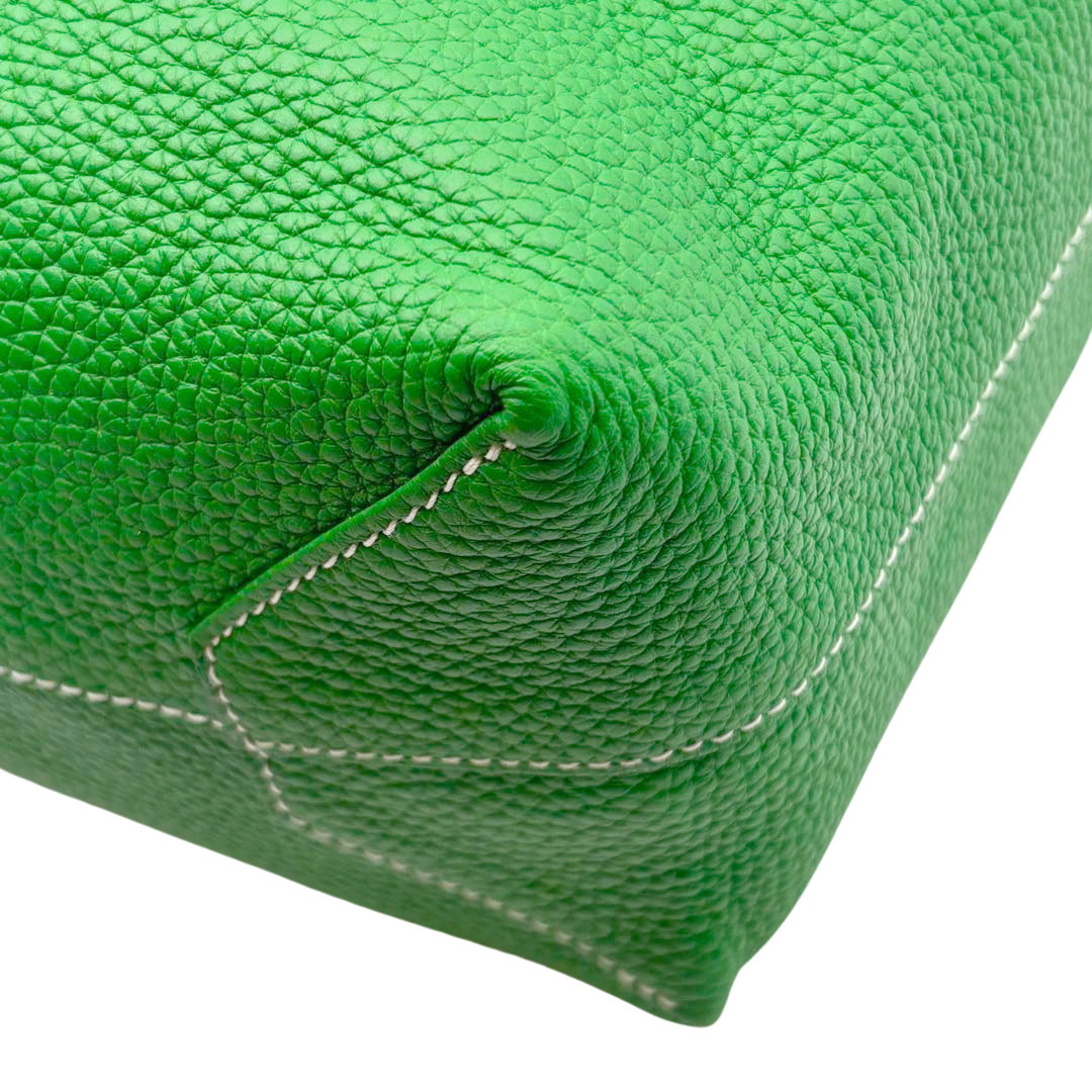 HERMES エルメス ドゥブルサンス45 トリヨンクレマンス ヴェールグリス/バンブー □R刻印