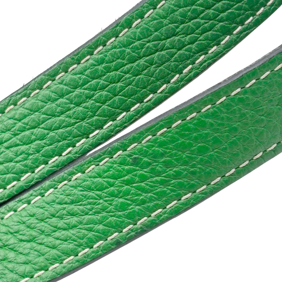 HERMES エルメス ドゥブルサンス45 トリヨンクレマンス ヴェールグリス/バンブー □R刻印