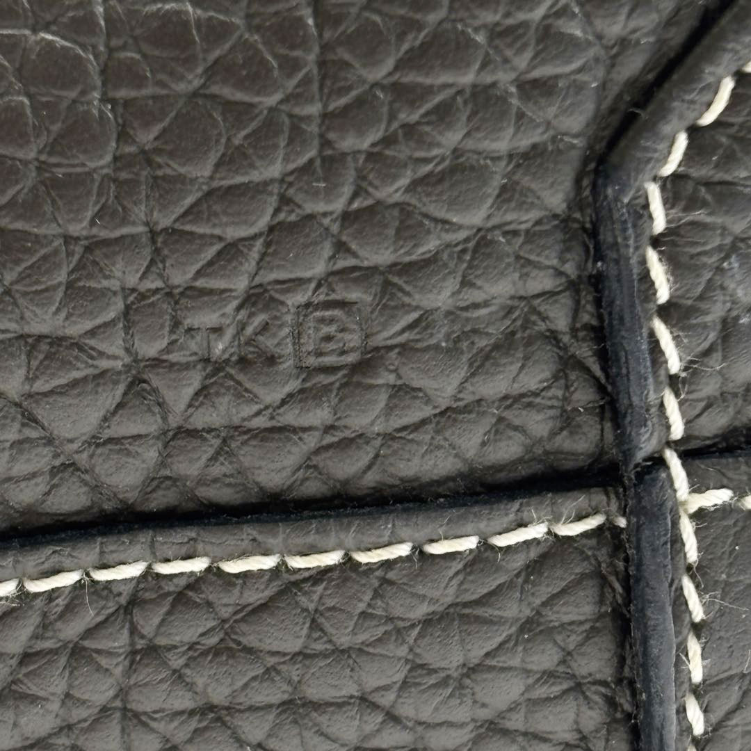 HERMES エルメス ドゥブルサンス45 トリヨンクレマンス ヴェールグリス/バンブー □R刻印