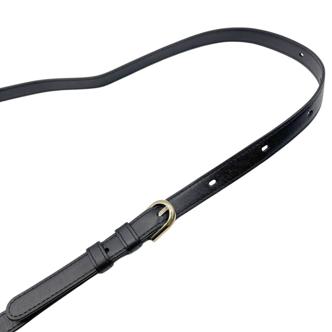 DELVAUX デルヴォー 2WAYハンドバッグ ブリヨンMM ボックスカーフ ブラック/シャンパンゴールド金具 2018SS