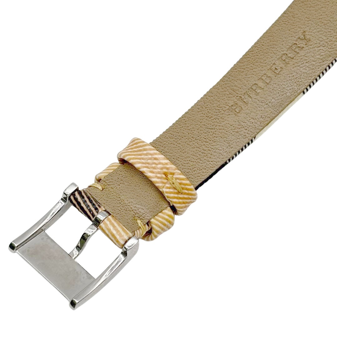 BURBERRY バーバリー レディース腕時計 QZ SS/チェック柄ベルト
