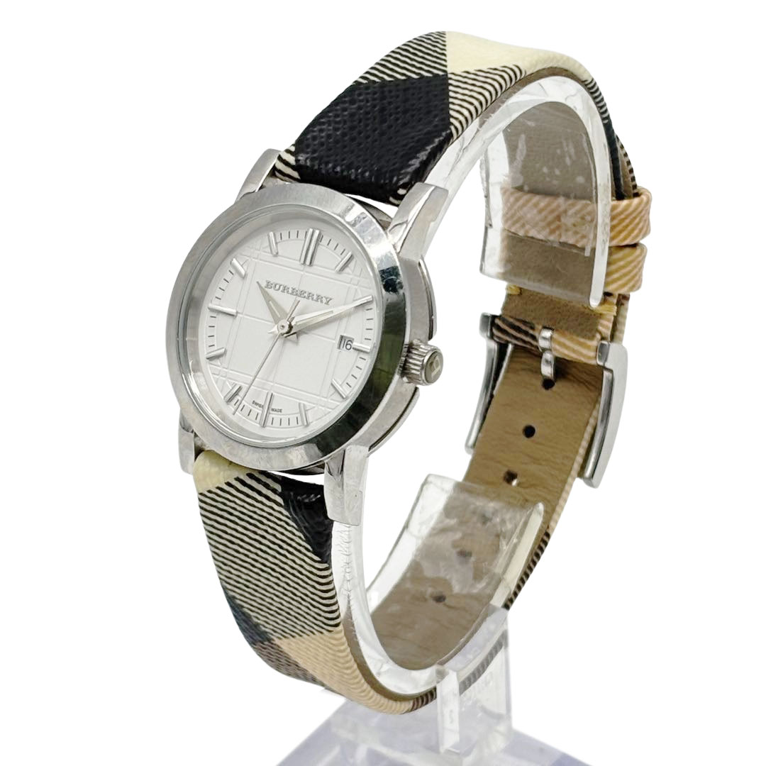 BURBERRY バーバリー レディース腕時計 QZ SS/チェック柄ベルト