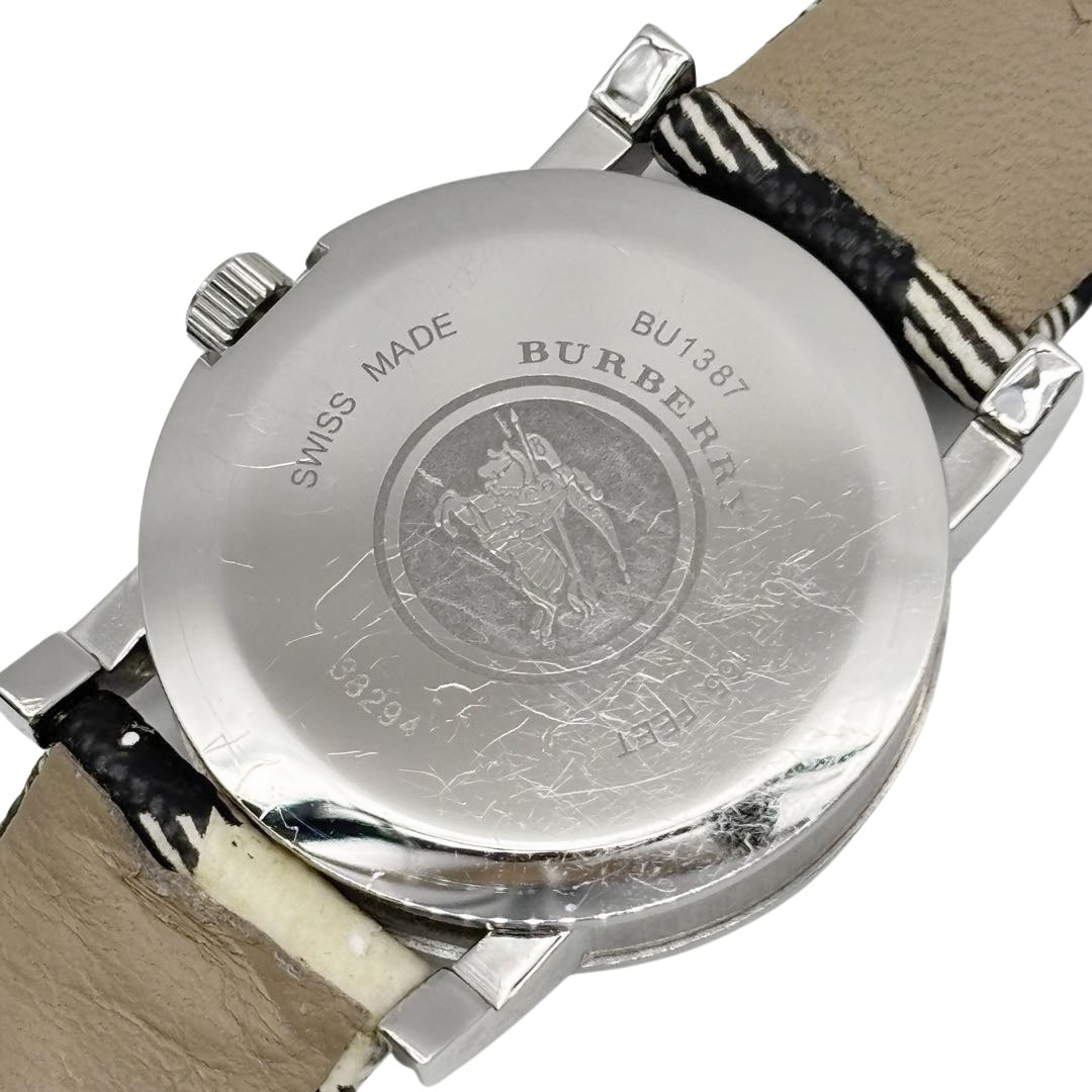 BURBERRY バーバリー レディース腕時計 QZ SS/チェック柄ベルト