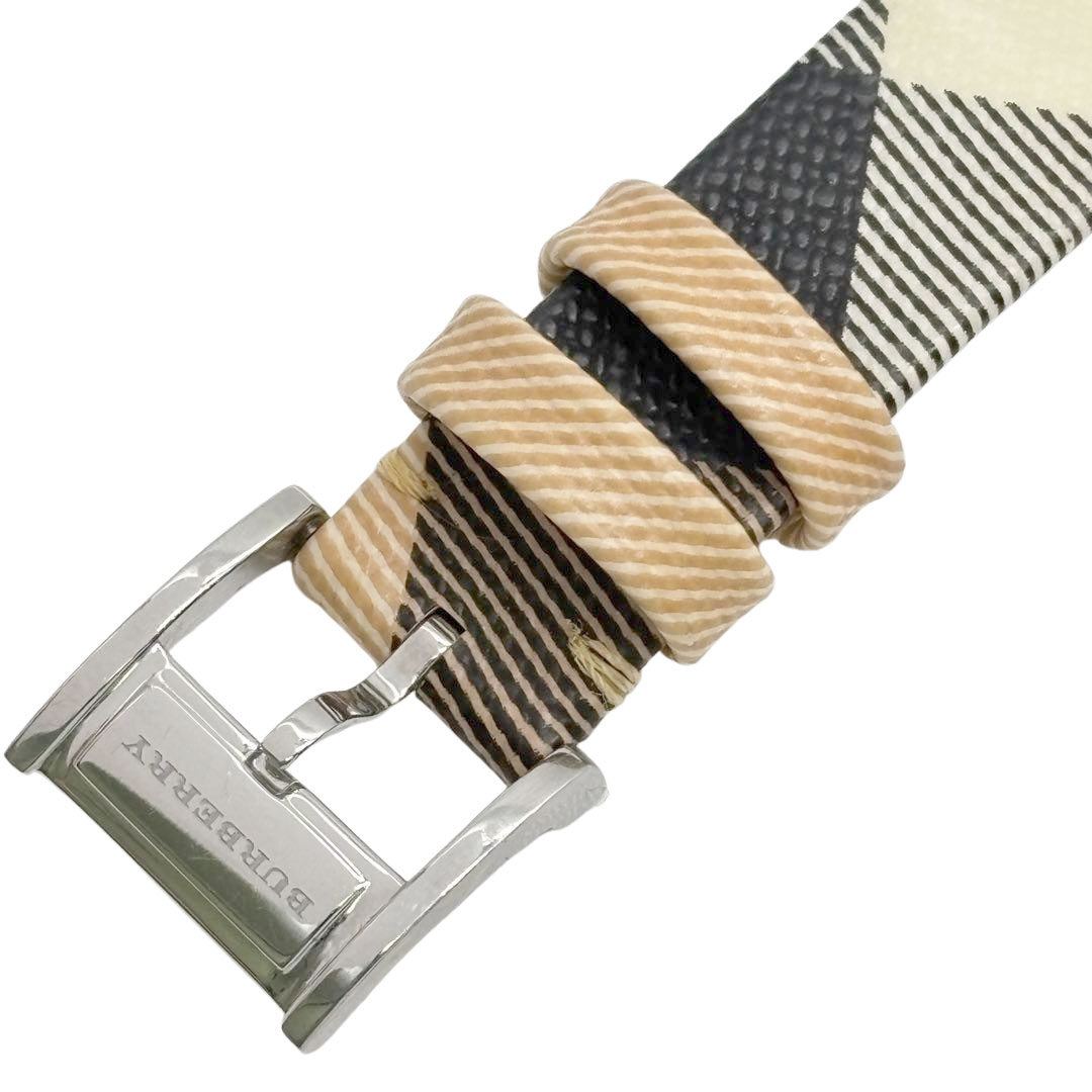BURBERRY バーバリー レディース腕時計 QZ SS/チェック柄ベルト