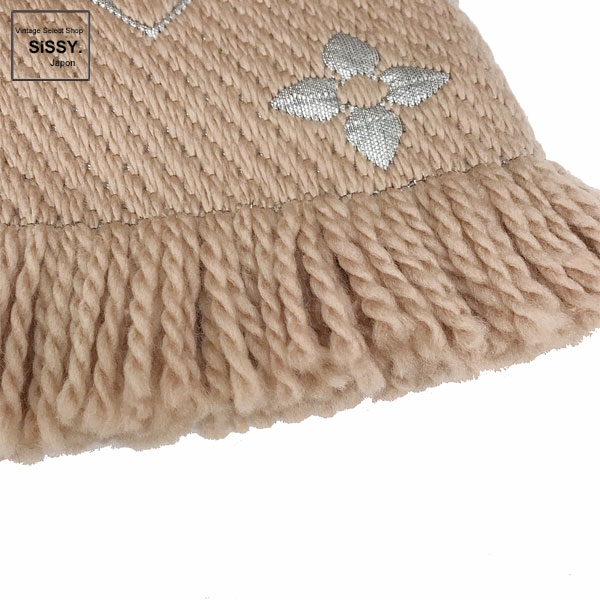 ルイヴィトン エシャルプロゴマニア マフラー シャイン ベージュ M75834 □ルイ・ヴィトン□ マフラー エシャルプ ロゴマニア シャイン