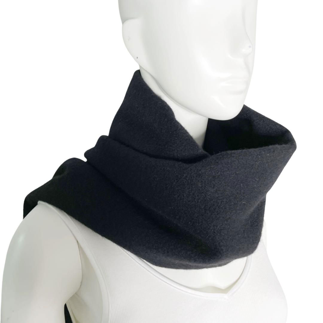 HERMES エルメス マフラー カシミア100％ ブラック