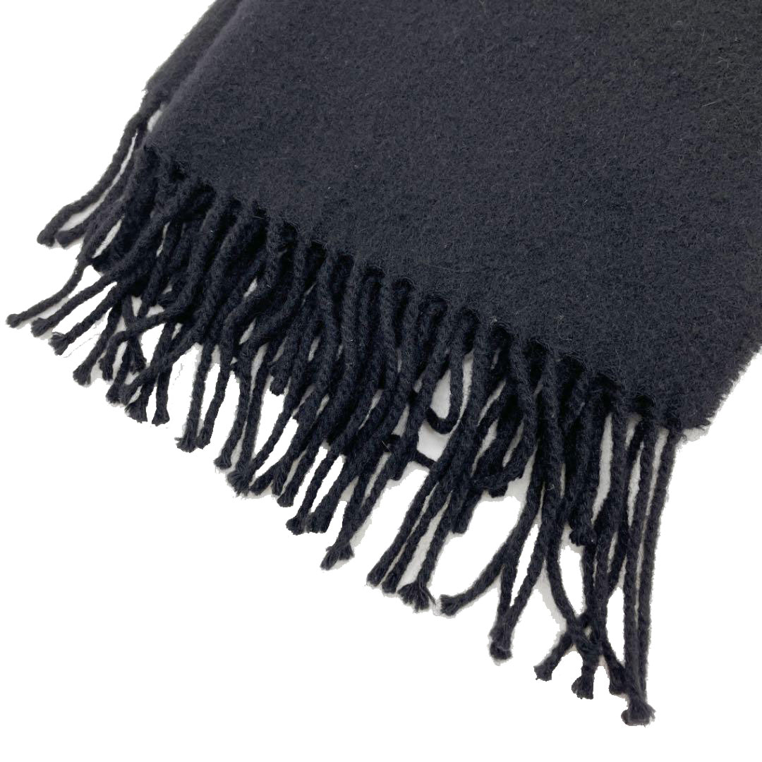 HERMES エルメス マフラー カシミア100％ ブラック