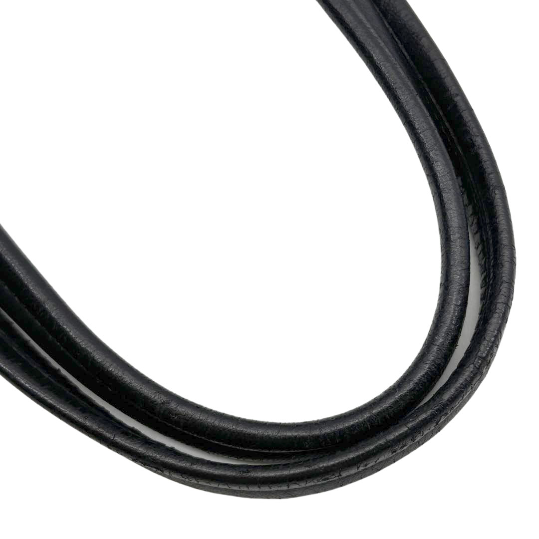 PRADA プラダ 巾着型トートバッグ ロゴジャガード ナイロン/レザー ブラック