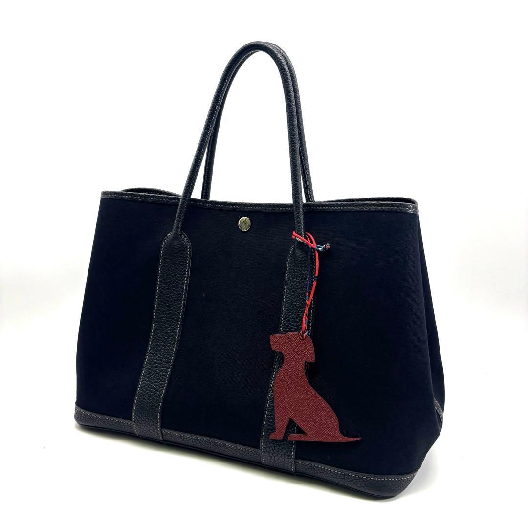 HERMES エルメス プティアッシュ チャーム ラブラドール エプソン/トリヨンクレマンス ワインレッド系/ライトブラウン
