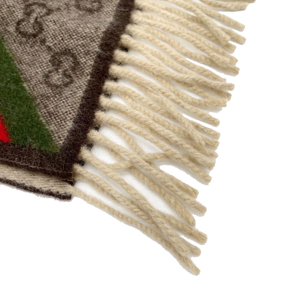 GUCCI グッチ GGマフラー シェリーライン ウール アンゴラ