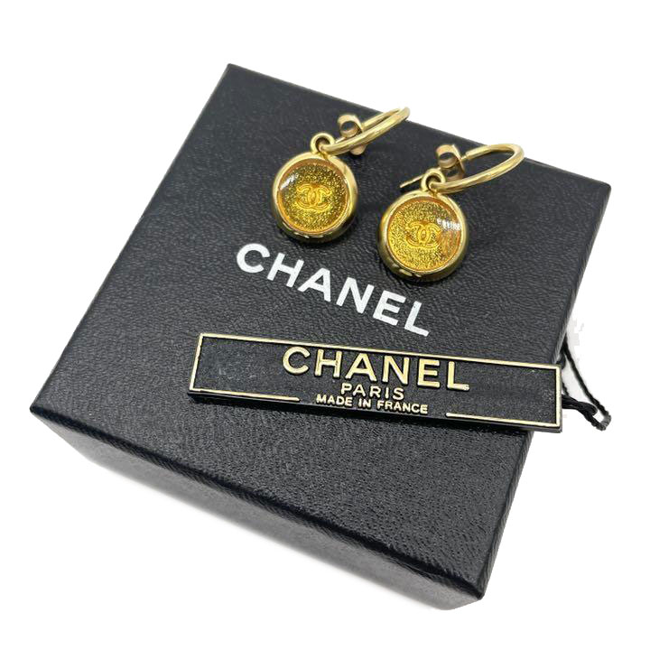 CHANEL シャネル フープピアス ココマーク ゴールド 99A ヴィンテージ