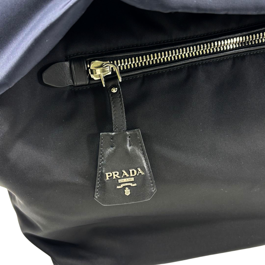 PRADA プラダ 2WAYハンドバッグ ナイロン ブラック/ネイビー B1958V