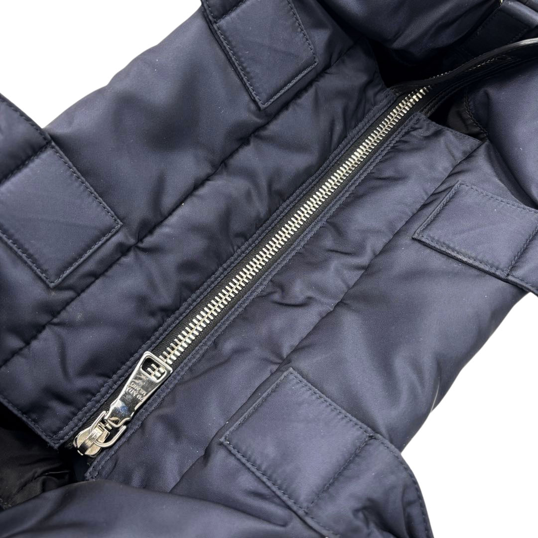 PRADA プラダ 2WAYハンドバッグ ナイロン ブラック/ネイビー B1958V